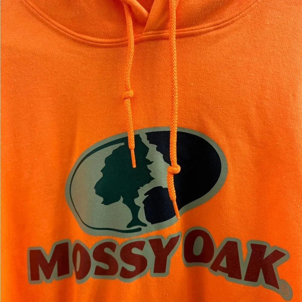 Mossy Oak orange men’s hoodie - Picture 2 of 7